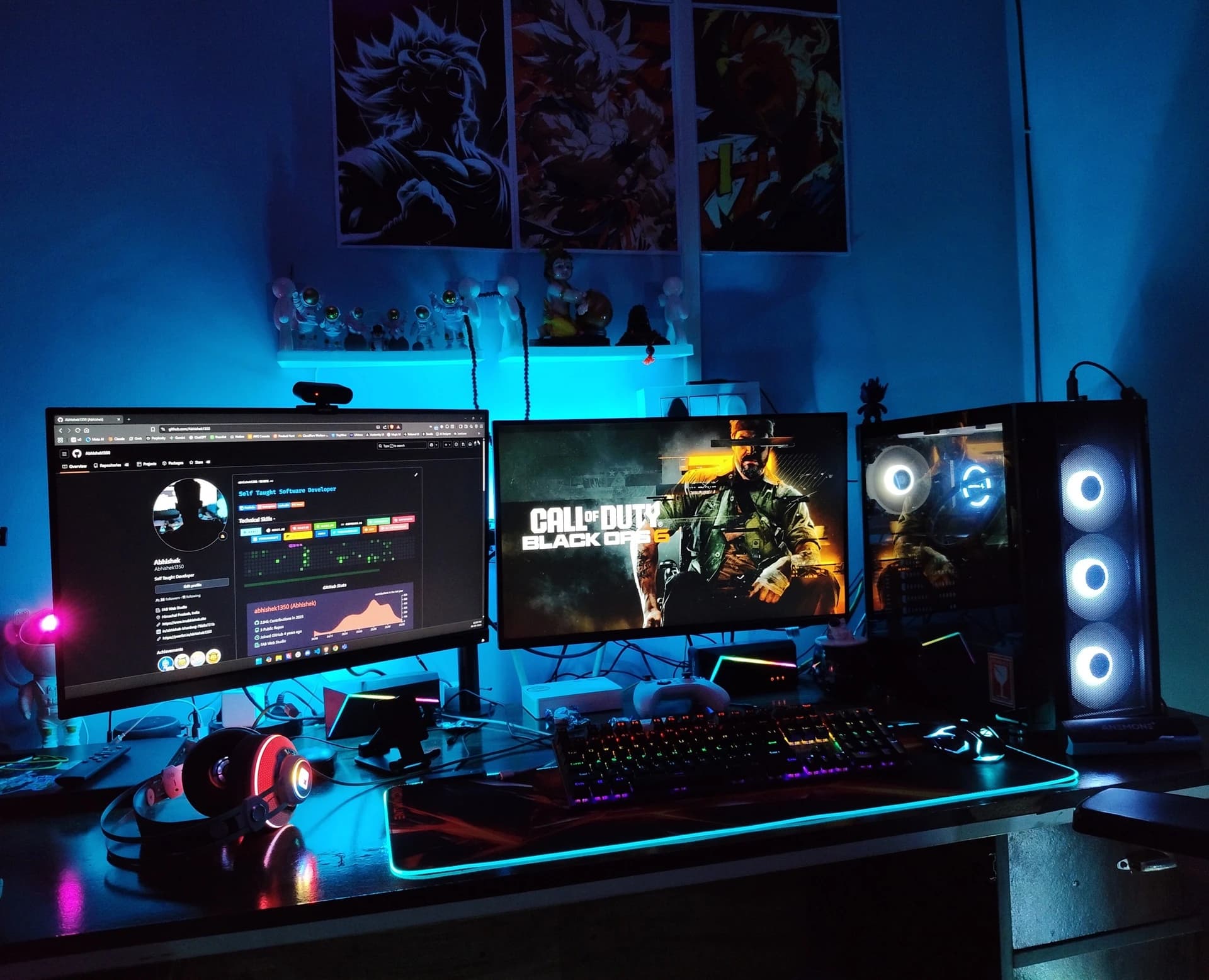 Abhishek's Development Setup - Alternative View