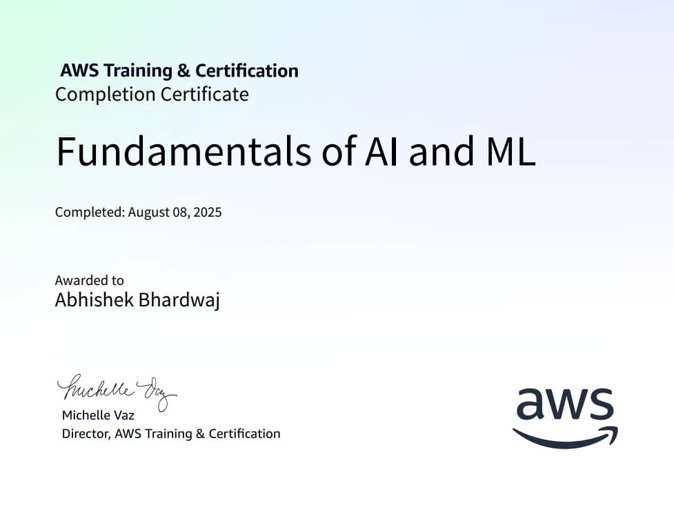 Fundamentals of AI and ML - AWS